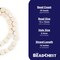 The Bead Chest Cream Circular Natural Wood Beads (15x15mm): Organic Eco-Friendly Wooden Bead Strand for DIY Jewelry, Crafts, Necklace and Bracelet Making
